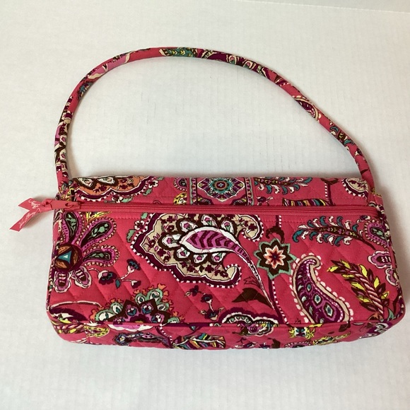 Vera Bradley "Call Me Coral" Knot Just A Clutch Shoulder Bag. - Picture 3 of 13